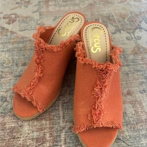 Circus by Sam Edelman Frayed Orange Mules